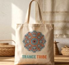 Trance Tribe Mandala Cotton Tote Bag